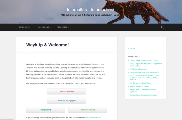 Intercultural Intersections Website